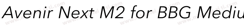 Avenir Next M2 for BBG Medium字体转换